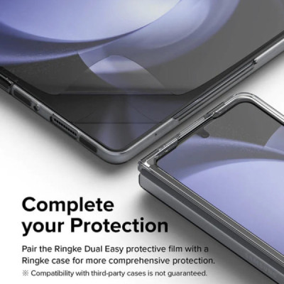Folie pentru Samsung Galaxy Z Fold5 (set 2) - Ringke Dual Easy Full - Clear - 6