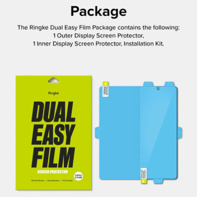 Folie pentru Samsung Galaxy Z Fold5 (set 2) - Ringke Dual Easy Full - Clear - 7