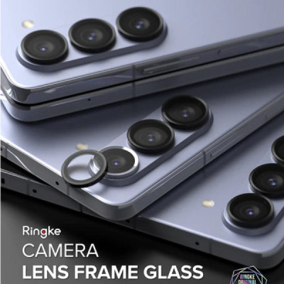 Folie Camera pentru Samsung Galaxy Z Fold5 - Ringke Camera Lens Frame Glass - Black - 5