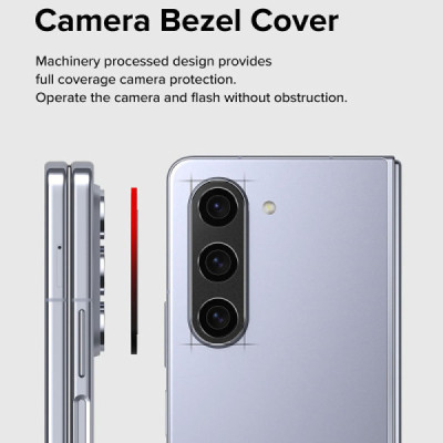 Protectie Camera pentru Samsung Galaxy Z Fold5 - Ringke Camera Styling - Black - 3