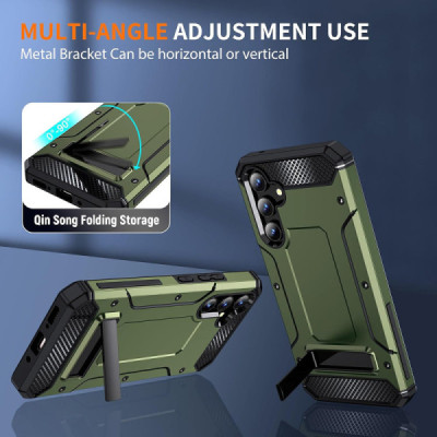 Husa pentru Samsung Galaxy A54 - Techsuit Hybrid Armor Kickstand - Green - 2