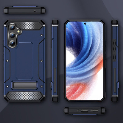 Husa pentru Samsung Galaxy A54 - Techsuit Hybrid Armor Kickstand - Blue - 2