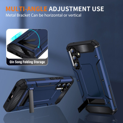 Husa pentru Samsung Galaxy A54 - Techsuit Hybrid Armor Kickstand - Blue - 4