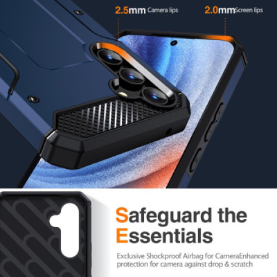 Husa pentru Samsung Galaxy A54 - Techsuit Hybrid Armor Kickstand - Blue - 5