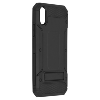 Husa pentru iPhone X, iPhone 10 - Techsuit Hybrid Armor Kickstand - Black - 2