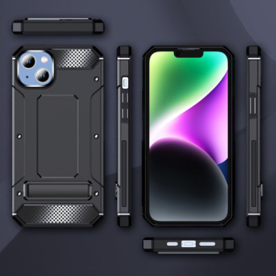 Husa pentru iPhone 14 Pro Max - Techsuit Hybrid Armor Kickstand - Black - 2