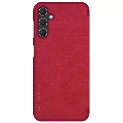 Husa pentru Samsung Galaxy A14 4G / 5G - Nillkin QIN Leather PRO Case - Red - 3