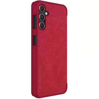 Husa pentru Samsung Galaxy A14 4G / 5G - Nillkin QIN Leather PRO Case - Red - 4