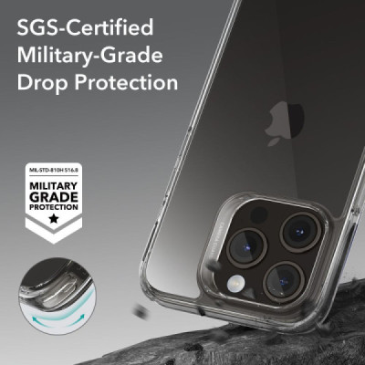 Husa pentru iPhone 15 Pro - ESR Ice Shield - Clear - 3
