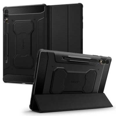 Husa pentru Samsung Galaxy Tab S9 Plus - Spigen Rugged Armor Pro - Black - 1