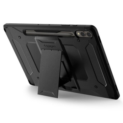 Husa pentru Samsung Galaxy Tab S9 Plus - Spigen Tough Armor Pro - Black - 7