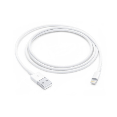 Cablu de Date USB-A la Lightning, 1m - Apple A1480 (MXLY2ZM/A) - White (Blister Packing) - 2