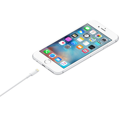 Cablu de Date USB-A la Lightning, 1m - Apple A1480 (MXLY2ZM/A) - White (Blister Packing) - 5