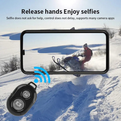Telecomanda Selfie Stick - Techsuit Bluetooth Control (RMC-01) - Black - 7