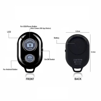 Telecomanda Selfie Stick - Techsuit Bluetooth Control (RMC-01) - Black - 10