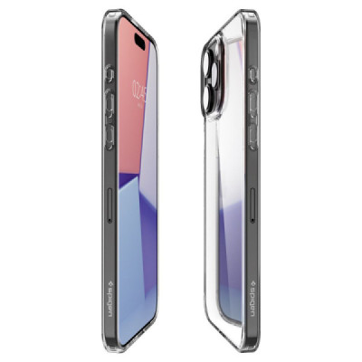 Husa pentru iPhone 15 Pro - Spigen Air Skin Hybrid - Crystal Clear - 5