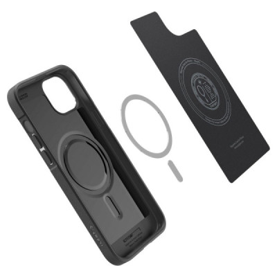 Husa pentru iPhone 15 - Spigen Core Armor MagSafe - Matte Black - 4