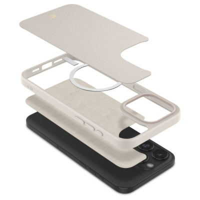 Husa pentru iPhone 15 Pro Max - Spigen Cyrill Kajuk MagSafe - Cream - 4