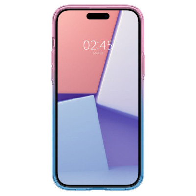Husa pentru iPhone 15 - Spigen Liquid Crystal - Gradation Pink - 2