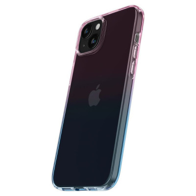 Husa pentru iPhone 15 - Spigen Liquid Crystal - Gradation Pink - 6
