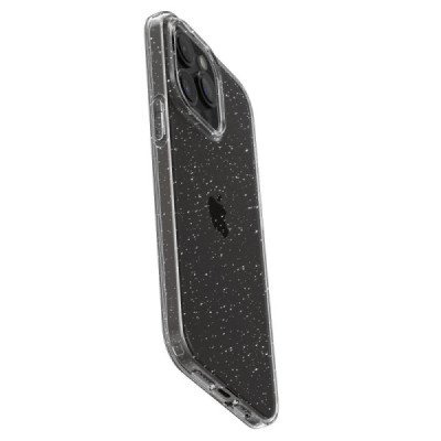 Huse pentru iPhone 15 Pro - Spigen Liquid Crystal Glitter - Crystal Quartz - 7