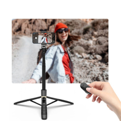 Selfie Stick GoPro si Trepied cu Telecomanda, 156cm - Techsuit (Q16) - Black - 7