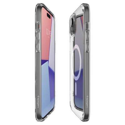 Husa pentru iPhone 15 Plus - Spigen Ultra Hybrid MagSafe - White - 4