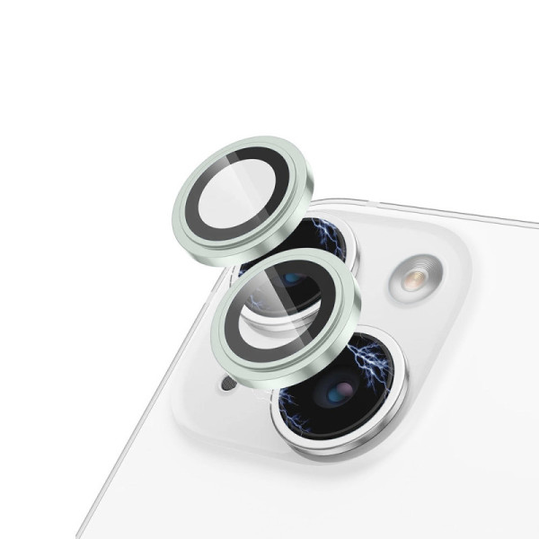Folie pentru iPhone 15 / 15 Plus - Lito S+ Camera Glass Protector - Green