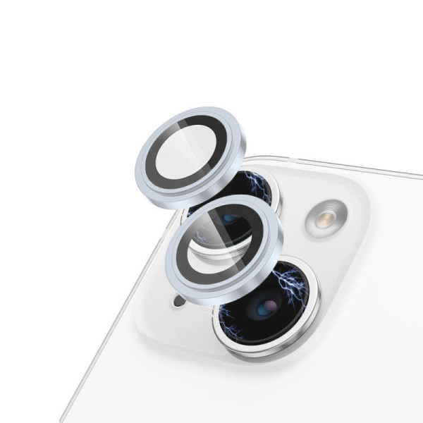 Folie pentru iPhone 15 / 15 Plus - Lito S+ Camera Glass Protector - Blue