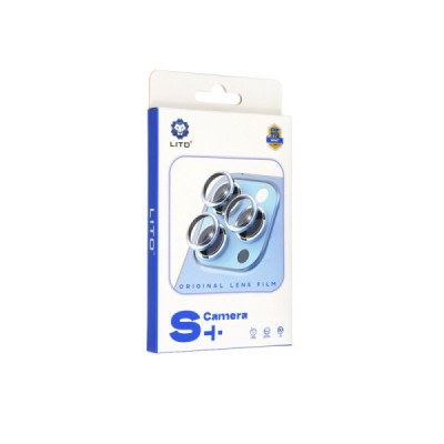 Folie pentru iPhone 15 / 15 Plus - Lito S+ Camera Glass Protector - Blue - 8