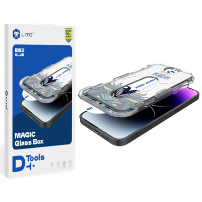 Folie pentru iPhone 15 - Lito Magic Glass Box D+ Tools - Clear - 2