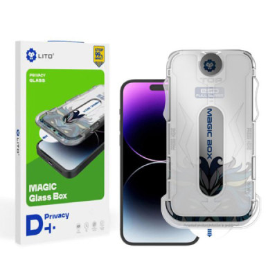 Folie pentru iPhone 15 - Lito Magic Glass Box D+ Tools - Privacy - 1