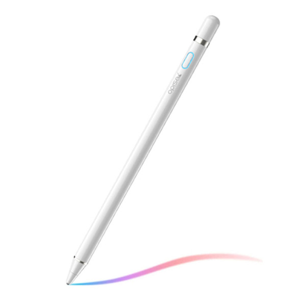 Yesido - Stylus Pen (ST05) - Capacitive, 140mAh, USB Charging Port, for Android, iOS - White