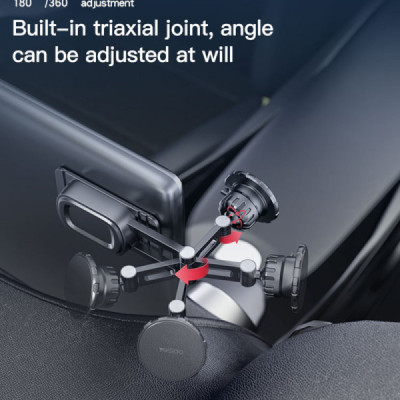 Yesido - Car Holder (C155) - Strong Magnetic Grip, for Vehicle Universal Floating Screen, Tesla Display Model 3/Y - Black - 5