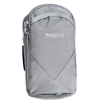 Yesido - Sports Armband (WB12) - with Velcro, for Phones, max 6.8" - Grey - 1