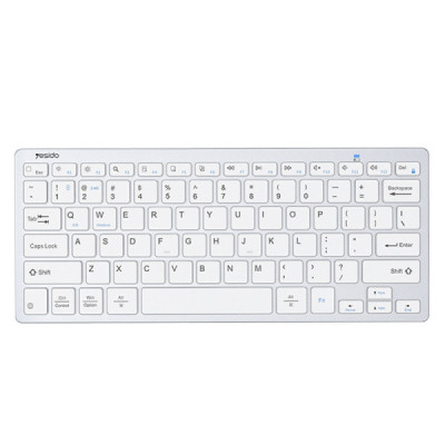 Yesido - Wireless Keyboard (KB11) - Support Multi-Device Sharing, Quick Response - White - 1