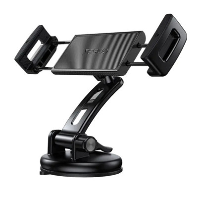 Yesido - Car Holder (C171) - Clamp Grip, Tablet, Phones 4.7 - 12", for Dashboard, Windshield - Black - 1