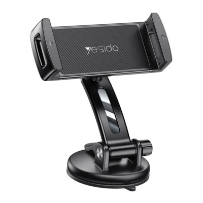 Yesido - Car Holder (C171) - Clamp Grip, Tablet, Phones 4.7 - 12", for Dashboard, Windshield - Black - 2