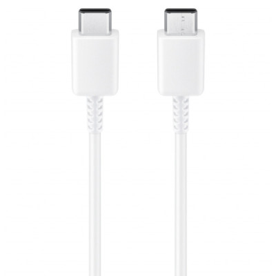 Cablu de Date Fast Charging, 2x Type-C, 3A, 1m - Samsung (EP-DN980BBE) - White (Bulk Packing) - 1