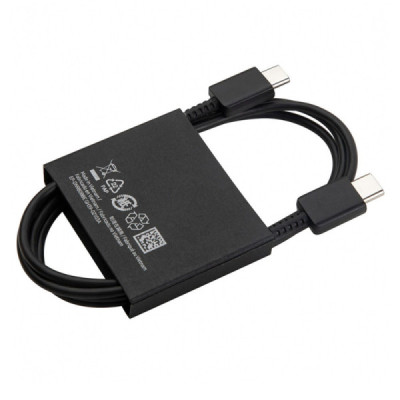 Cablu de Date Fast Charging, 2x Type-C, 3A, 1m - Samsung (EP-DN980BBE) - Black (Bulk Packing) - 2
