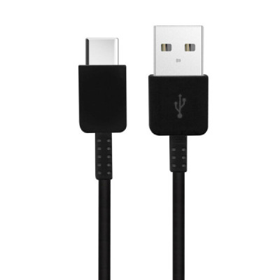 Cablu de Date USB la Type-C, 1.2m - Samsung (EP-DG950CBE) - Black (Bulk Packing) - 5