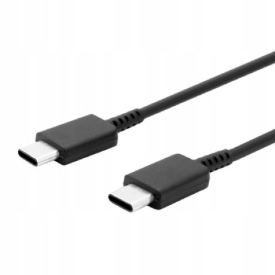Cablu de Date Type-C la Type-C, 480Mbps, 2.1A, 1m - Samsung (EP-DA905BBE) - Black (Bulk Packing) - 2