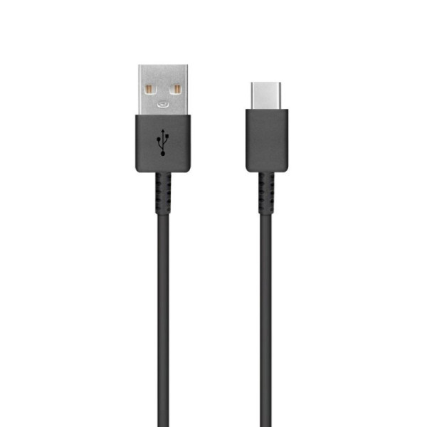 Cablu de Date USB la Type-C, 2.1A, 480Mbps, 0.8m - Samsung (EP-DR140ABE) - Black (Bulk Packing)