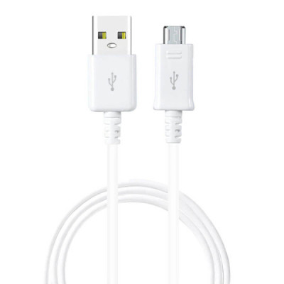 Cablu de date USB la Micro-USB, 0.8m - Samsung (ECB-DU68WE) - White - 1