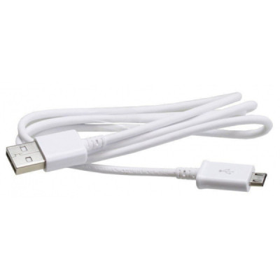 Cablu de date USB la Micro-USB, 0.8m - Samsung (ECB-DU68WE) - White - 2
