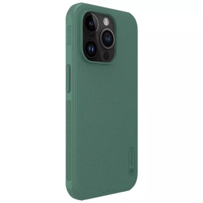 Husa pentru iPhone 15 Pro - Nillkin Super Frosted Shield Pro - Deep Green - 6