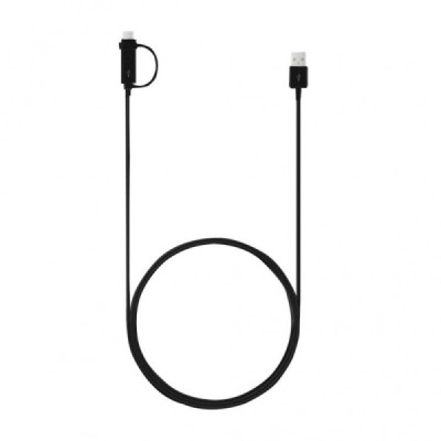 Samsung - Charging Cable (EP-DG950DBEGWW) - USB to Micro-USB, Type-C, 1.5m - Black (Bulk Packing) - 2