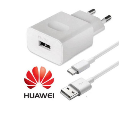 Incarcator pentru Priza, Fast Charging, 22.5W + Cablu Type-C, 5A, 1m - Huawei CP404 (HW-100225E00) - White (Bister Packing) - 3