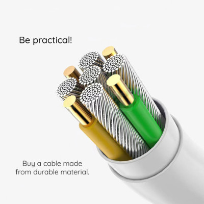 Cablu de Date USB-A la Lightning, 1m - Apple (MD818ZM/A) - White (Bulk Packing) - 5