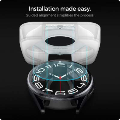 Folie pentru Samsung Galaxy Watch6 Classic 43mm (set 2) - Spigen Glas.TR EZ FIT - Clear - 6